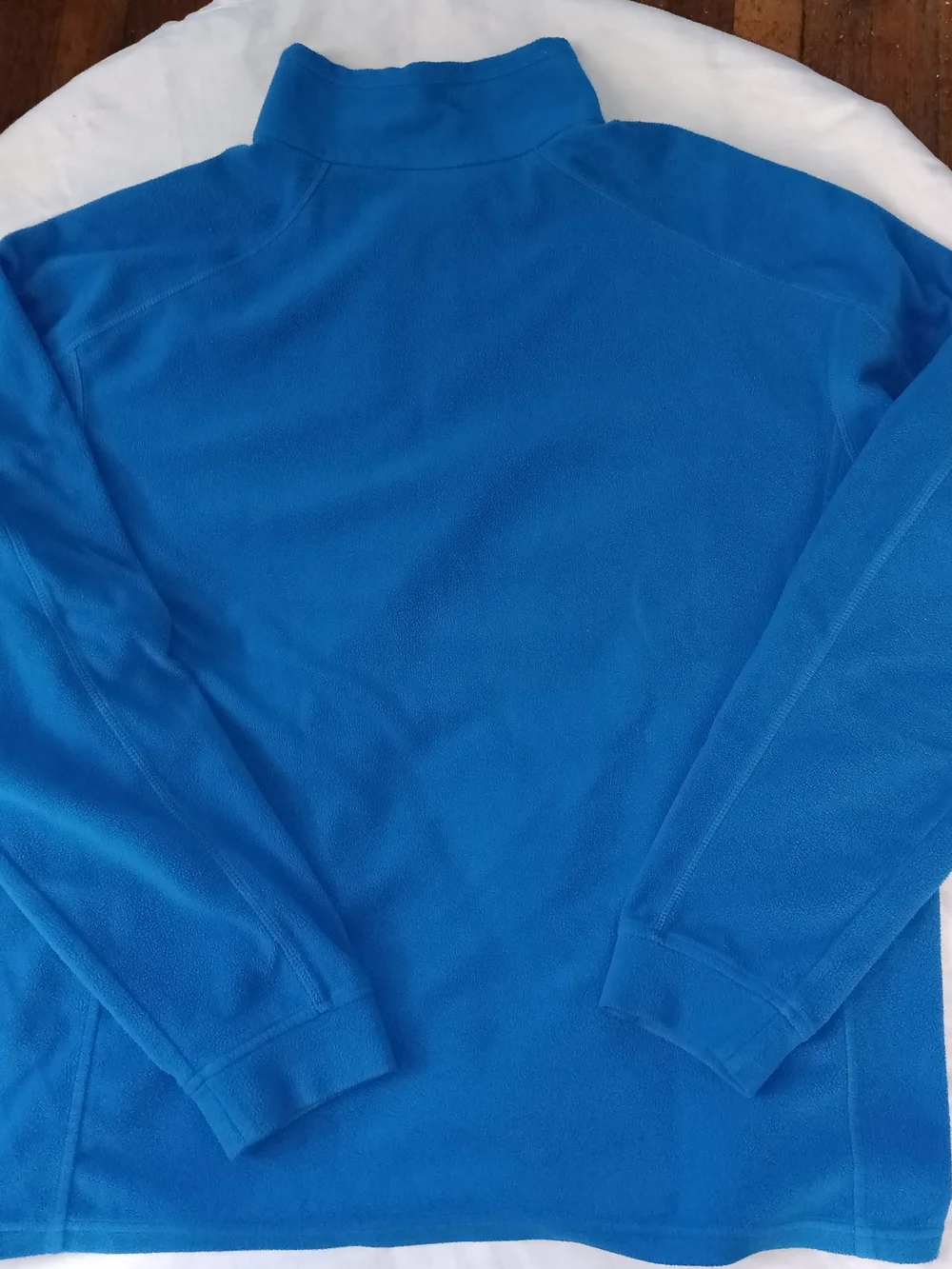 L.L. Bean Men's Large Blue Quarter-Zip Long Sleeve Fleece Pullover